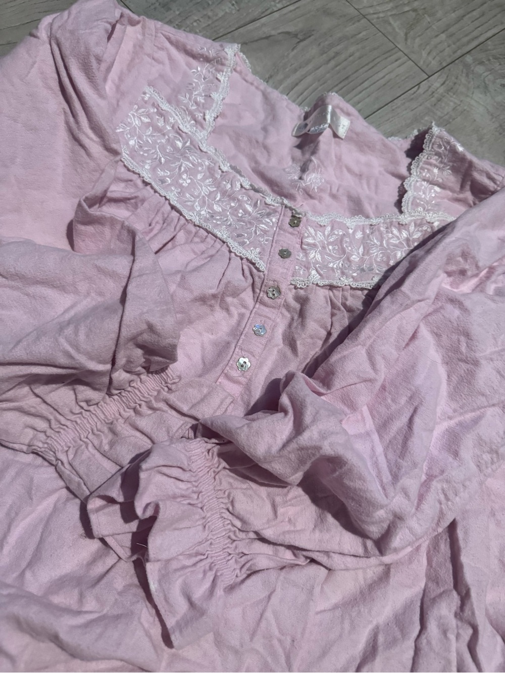 Eileen West Soft Pink Lace-Trim Nightgown - Women’s Intimates